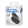 Logilink USB-A/C nabíjacia sada, 15 W, po 1x USB-A, 1x USB-C, čierna