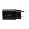 Logilink USB-A/C nabíjacia sada, 15 W, po 1x USB-A, 1x USB-C, čierna