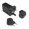 Logilink USB-A cestovná nabíjačka, 18 W, GaN, 1-port, 1x USB-A (QC), čierna