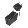 Logilink USB-A cestovná nabíjačka, 18 W, GaN, 1-port, 1x USB-A (QC), čierna