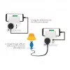 LogiLink USB-A nástenná nabíjačka 10,5 W, 2 porty, s nabíjacou stanicou, biela