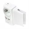 LogiLink USB-A nástenná nabíjačka 10,5 W, 2 porty, s nabíjacou stanicou, biela