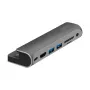 LOGILINK USB-C dokovacia stanica, 7-portová, USB 3.2 Gen1, 100W PD, 4K HDMI, pre iPad, hliníková (UA0385)