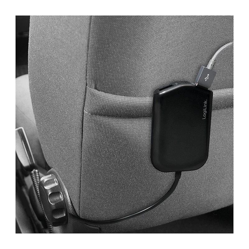 Logilink USB nabíjačka do auta, 2+2 porty, 24 W, čierna
