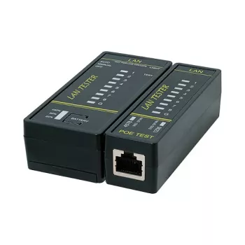 LOGILINK WZ0080 LAN tester káblov & PoE finder s magnetom, baterkou, podsvieteným LCD, dosah 300 m