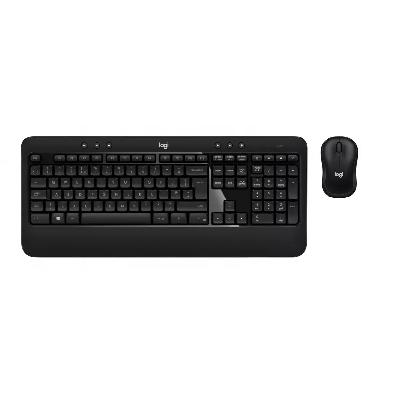 Logitech Advanced Combo bezdrôtová súprava klávesnice a myši - čierna
