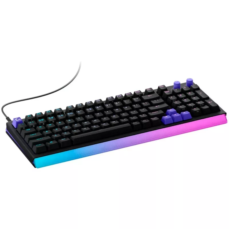 Logitech G512 X 98 káblová herná klávesnica - čierna, US International, GX Linear mechanická, RGB LIGHTSYNC