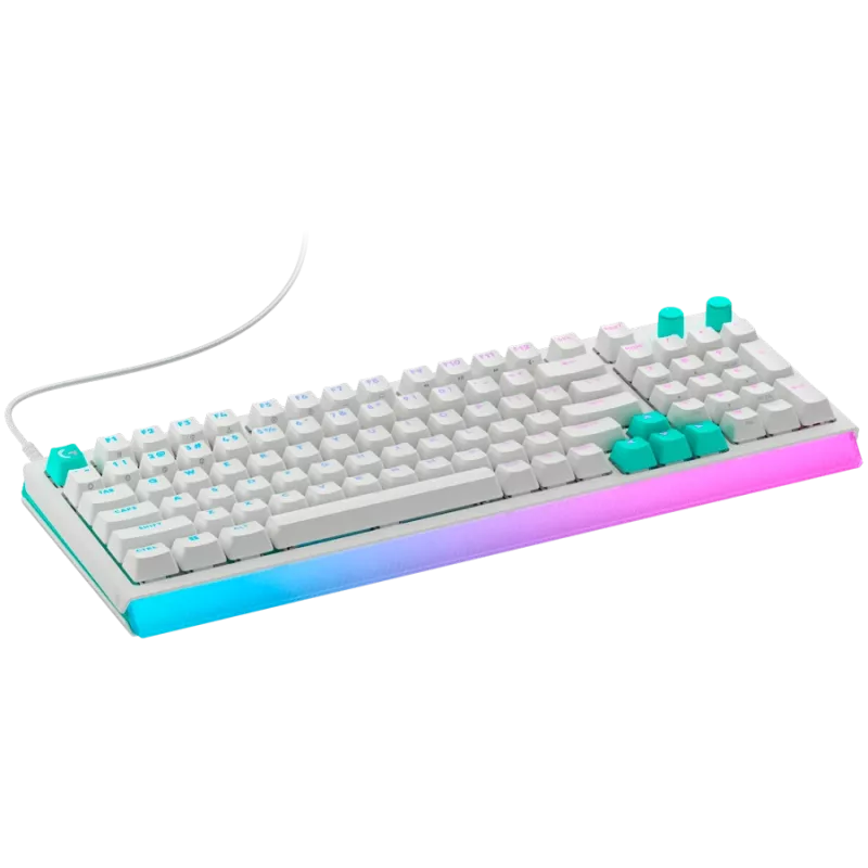LOGITECH G512 X 98 káblová herná klávesnica - biela - US International - USB - tactile (GX Brown)
