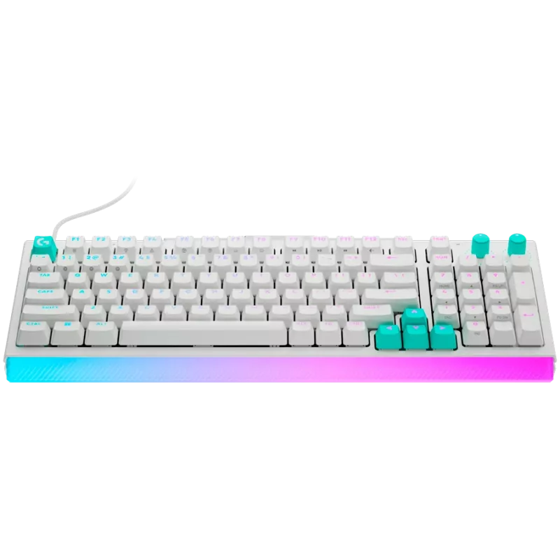 LOGITECH G512 X 98 káblová herná klávesnica - biela - US International - USB - tactile (GX Brown)