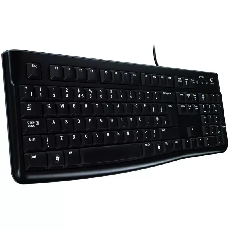 Logitech K120 for Business USB klávesnica, káblová, plná veľkosť, čierna