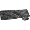 Logitech MK235 bezdrôtová klávesnica a myš set, 2,4 GHz RF, QWERTZ rozloženie, čierna, USB prijímač – 920-008031