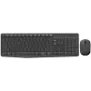 Logitech MK235 bezdrôtová klávesnica a myš set, 2,4 GHz RF, QWERTZ rozloženie, čierna, USB prijímač – 920-008031