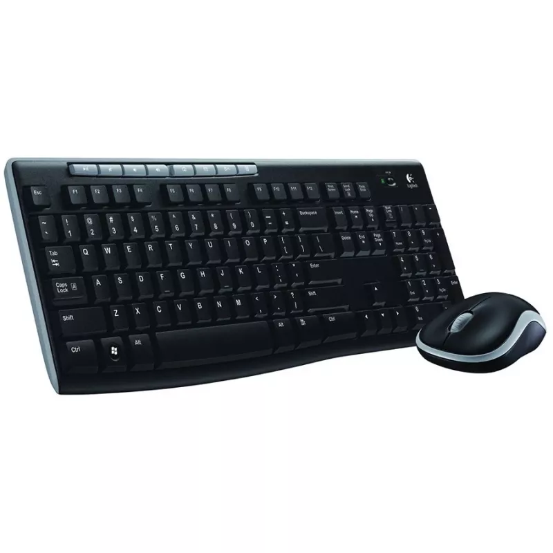 Logitech MK270 bezdrôtová sada – plnohodnotná RF 2,4 GHz klávesnica a myš (čierna)