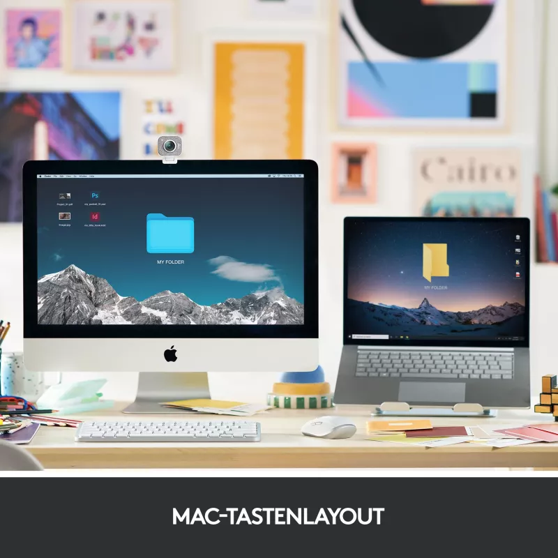 Logitech MX Keys Mini for Mac - bezdrôtová klávesnica - podsvietenie - Space Gray