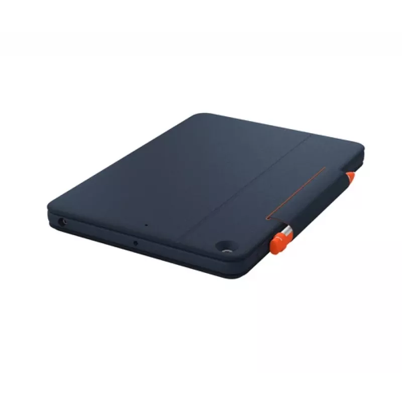Logitech Rugged Combo 3 Touch for Education – klávesnica a folio puzdro – s touchpadom – Apple Smart Connector – AZERTY – francúzska – Classic Blue – pre vzdelávacie inštitúcie – pre Apple 10,2