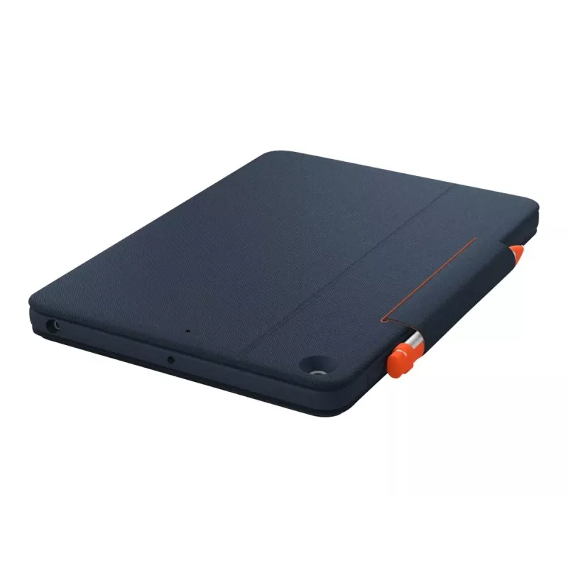 Logitech Rugged Combo 3 Touch for Education – klávesnica a folio puzdro – s touchpadom – Apple Smart Connector – AZERTY – francúzska – Classic Blue – pre vzdelávacie inštitúcie – pre Apple 10,2