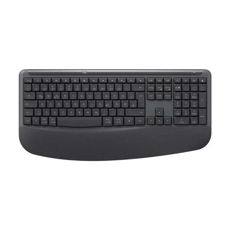 Logitech Signature Comfort Plus Combo MK880 for Business - sada klávesnice a myši - Full Size - s LED indikátorom batérie - bezdrôtová - USB-C, Bluetooth LE - QWERTZ - nemecká - grafitová