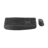 Logitech Signature Comfort Plus Combo MK880 for Business - sada klávesnice a myši - Full Size - s LED indikátorom batérie - bezdrôtová - USB-C, Bluetooth LE - QWERTZ - nemecká - grafitová