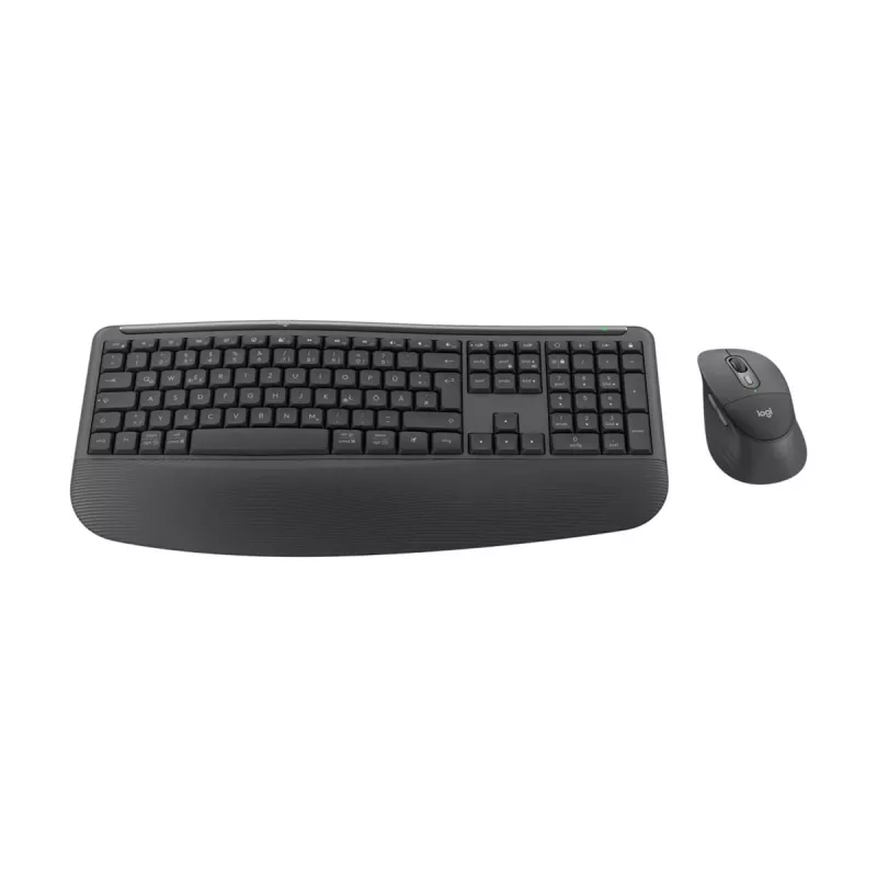 Logitech Signature Comfort Plus Combo MK880 for Business - sada klávesnice a myši - Full Size - s LED indikátorom batérie - bezdrôtová - USB-C, Bluetooth LE - QWERTZ - nemecká - grafitová