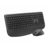 Logitech Signature Comfort Plus Combo MK880 for Business - sada klávesnice a myši - Full Size - s LED indikátorom batérie - bezdrôtová - USB-C, Bluetooth LE - QWERTZ - nemecká - grafitová