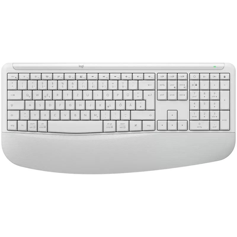 Logitech Signature Comfort Plus MK880 Wireless Combo – Off-White – US International – Bluetooth – Logi Bolt