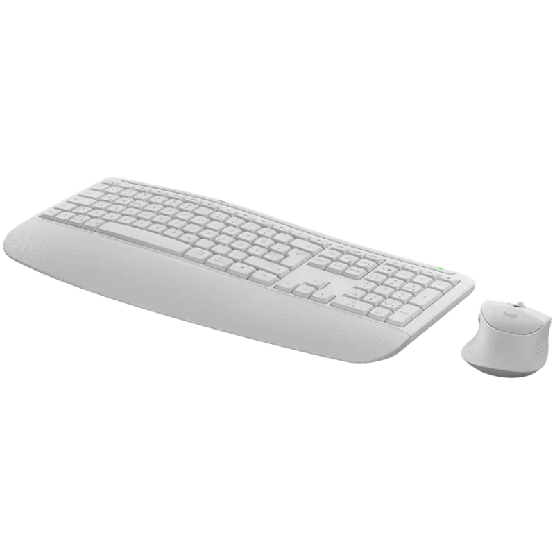 Logitech Signature Comfort Plus MK880 Wireless Combo – Off-White – US International – Bluetooth – Logi Bolt