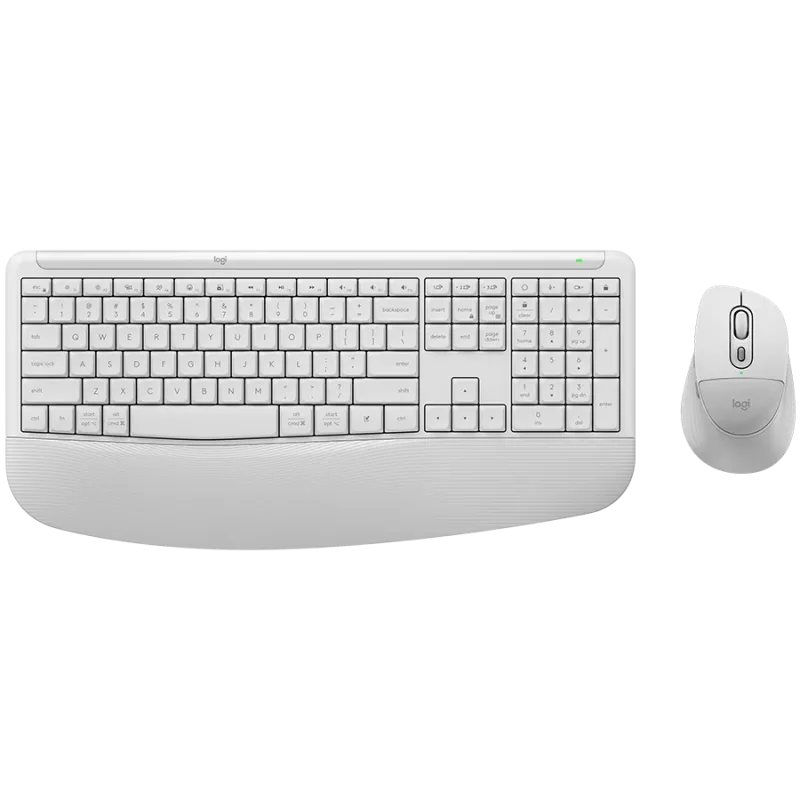 Logitech Signature Comfort Plus MK880 Wireless Combo – Off-White – US International – Bluetooth – Logi Bolt