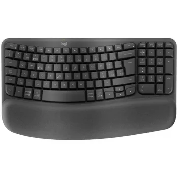 Logitech Wave Keys and Lift Combo – ergonomická bezdrôtová klávesnica a vertikálna myš, grafit