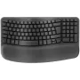 Logitech Wave Keys and Lift Combo – ergonomická bezdrôtová klávesnica a vertikálna myš, grafit