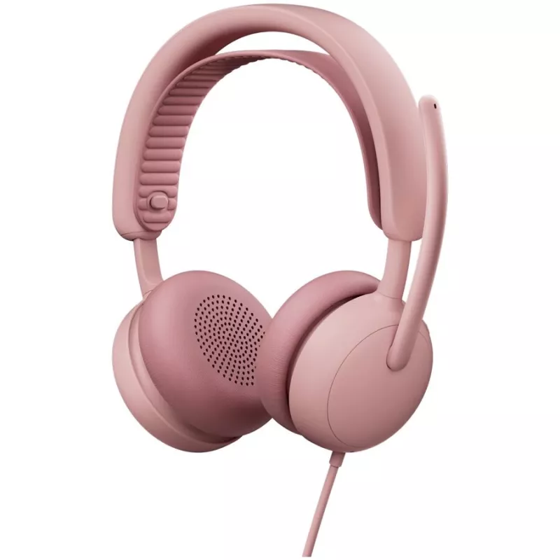 Logitech Zone Wired 2 Headset, ružový