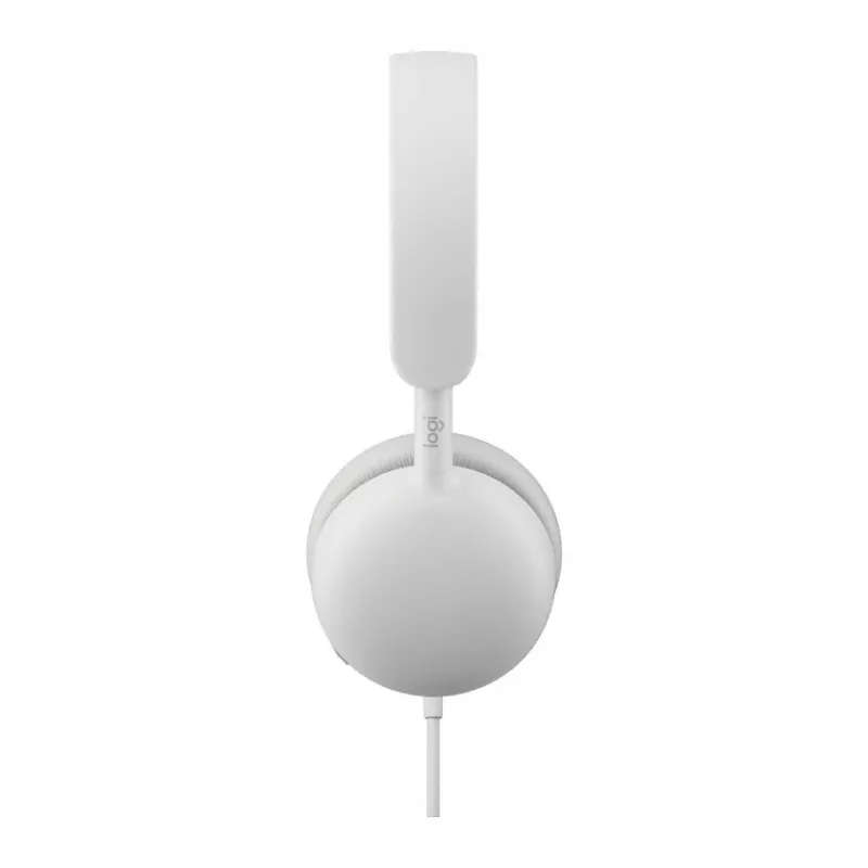 Káblový náhlavný set Logitech Zone Wired 2 na uši, aktívne potlačenie hluku, mikrofóny s potlačením hluku, 40 mm meniče, takmer biely