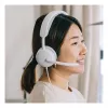 Káblový náhlavný set Logitech Zone Wired 2 na uši, aktívne potlačenie hluku, mikrofóny s potlačením hluku, 40 mm meniče, takmer biely