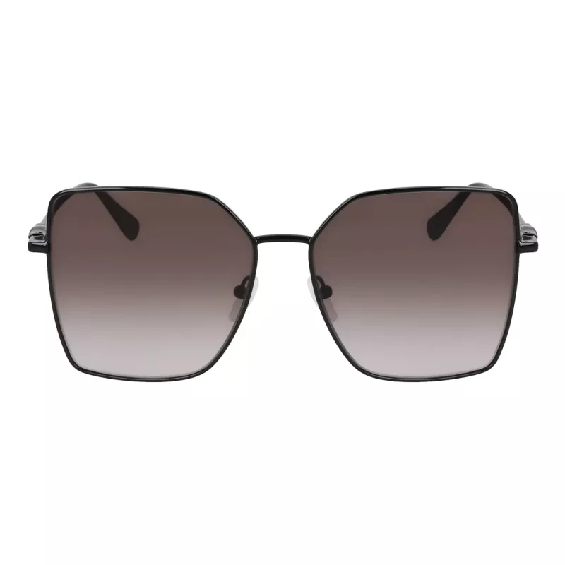 Longchamp LO173S5715001 dámske slnečné okuliare - čierny rám, sivé sklá, 57 mm