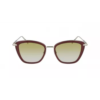Longchamp LO638S-611 dámske Cat-Eye slnečné okuliare, Havana rám, hnedé gradientové šošovky, 52 mm