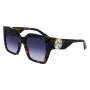 LONGCHAMP LO734S-430 dámske geometrické slnečné okuliare Havana acetát gradient hnedé sklo 53 mm