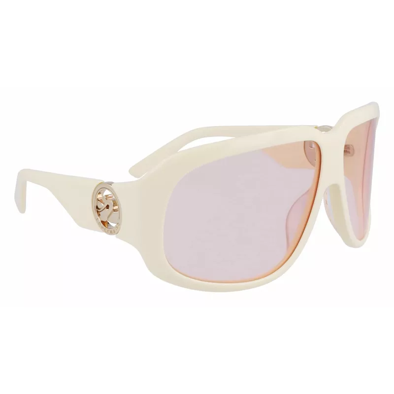 Longchamp LO736S-109 dámske nadrozmerné hranaté slnečné okuliare Havana hnedý gradient