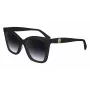 LONGCHAMP LO742S-001 dámske slnečné okuliare - čierny rám, gradientové šošovky sivé, 54 mm