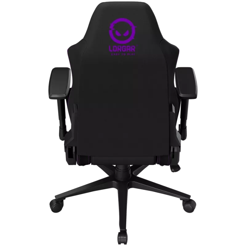 LORGAR CHA41 ergonomická herná stolička Advanced, Premium Anti-Stain látka, čierna/fialová