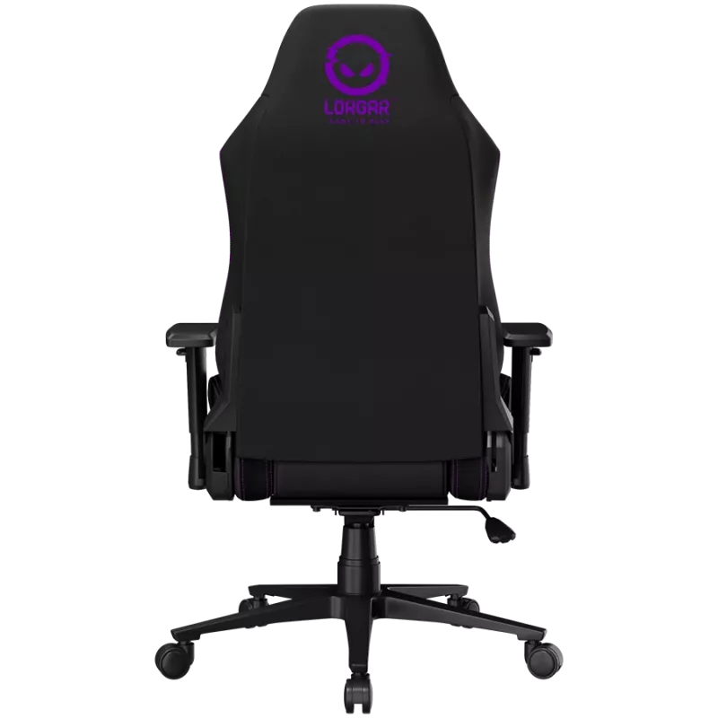 LORGAR CHA41 ergonomická herná stolička Advanced, Premium Anti-Stain látka, čierna/fialová