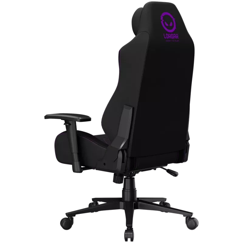 LORGAR CHA41 ergonomická herná stolička Advanced, Premium Anti-Stain látka, čierna/fialová