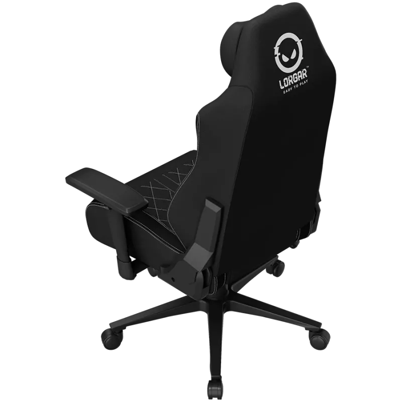 LORGAR CHA41 ergonomická herná stolička Advanced, Premium Anti-Stain látka, čierna/biela