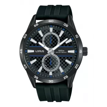 Lorus pánske quartz analógové hodinky R3A43AX9 – modrý ciferník, náramok z nehrdzavejúcej ocele, 43 mm
