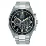 Lorus pánske quartz chronograph hodinky RT303KX9 - 43mm oceľ, čierny ciferník