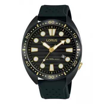Lorus pánske quartzové hodinky RH927LX9 42 mm nerezová oceľ čierny ciferník