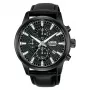 Lorus RM333HX9 pánske quartz analógové hodinky 43 mm nerezová oceľ čierny ciferník