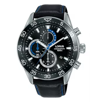 Lorus RM343FX9 pánske analógové quartz hodinky 45 mm nehrdzavejúca oceľ modrý ciferník