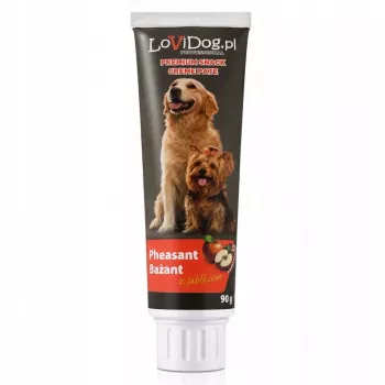 LoviDog bažant s jablkom pasta pre psov 90g