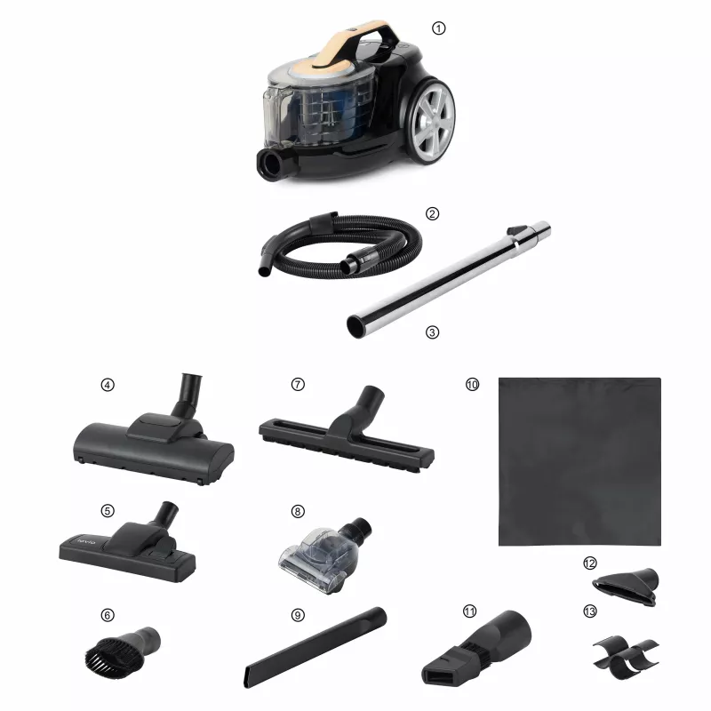 Lovio LVCVC003 VacuuFlex L Plus bezvreckový vysávač, 899 W, HEPA H13, 3 l