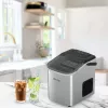 Lovio LVIM001SL Crystal Ice Home výrobník ľadu – 12 kg/24h, nádrž 2,2L, strieborná/čierna