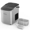Lovio LVIM001SL Crystal Ice Home výrobník ľadu – 12 kg/24h, nádrž 2,2L, strieborná/čierna